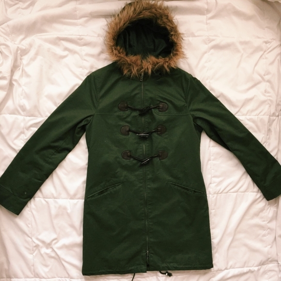 Jackets & Blazers - Long Green Parka